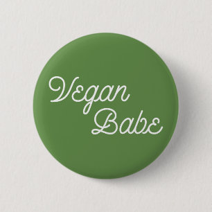 Vegan Babe 2 Inch Round Button