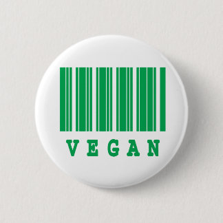 vegan barcode design 2 inch round button