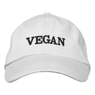 Vegan Baseball Cap (Black Text)