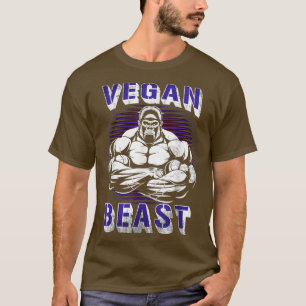 Vegan Beast Gym Vegetarian Gifts Vegetarianism Veg T-Shirt