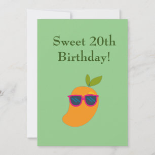 Vegan Berry Happy Birthday Mango Birthday Card
