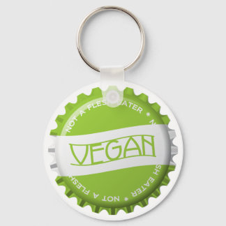 Vegan Bottlecap Keychain