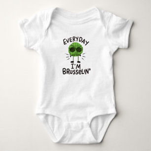Vegan Brussels Sprouts Baby Bodysuit