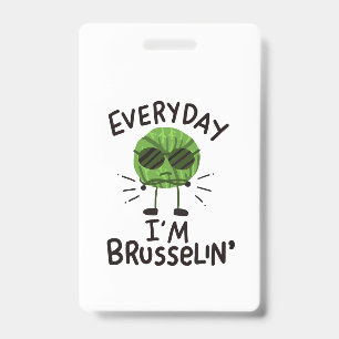 Vegan Brussels Sprouts Badge