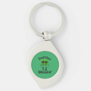 Vegan Brussels Sprouts Keychain