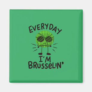 Vegan Brussels Sprouts Magnet