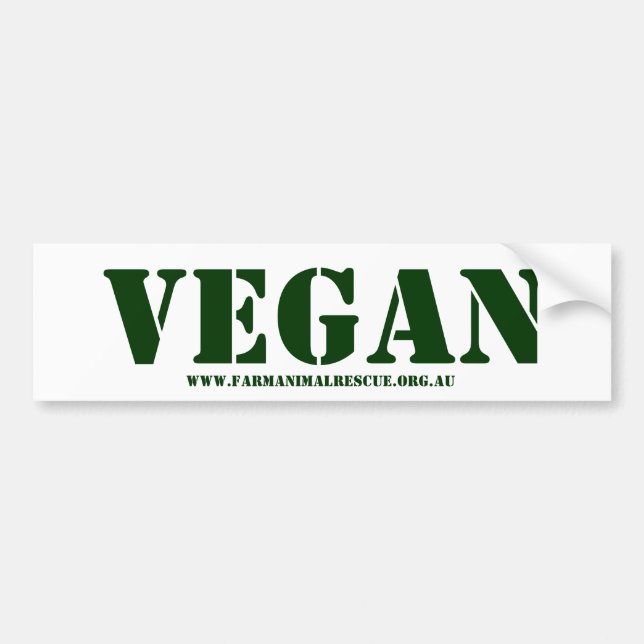 Vegan Bumper Sticker (Front)