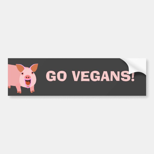 Vegan Bumpersticker Bumper Sticker (Front)