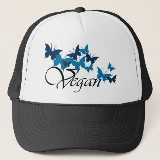 Vegan Butterfly Design Trucker Hat