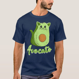 Vegan Cat Cat Owner Male Avocato Kitten T-Shirt