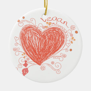 Vegan Ceramic Ornament