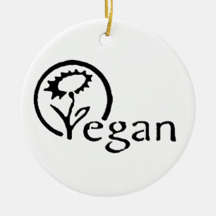Vegan Ceramic Ornament