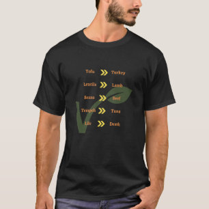 Vegan Chart Substitute Plant based Diet VAF Vegeta T-Shirt
