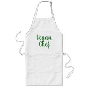 Vegan chef kitchen apron for men and women