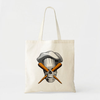 Vegan Chef Skull Tote Bag