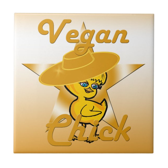 Vegan Chick #10 Tile (Front)