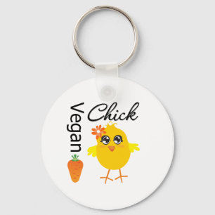 Vegan Chick 2 Keychain