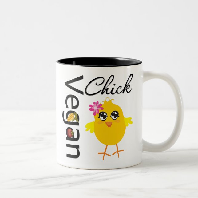 Vegan Chick Two-Tone Coffee Mug (Right)