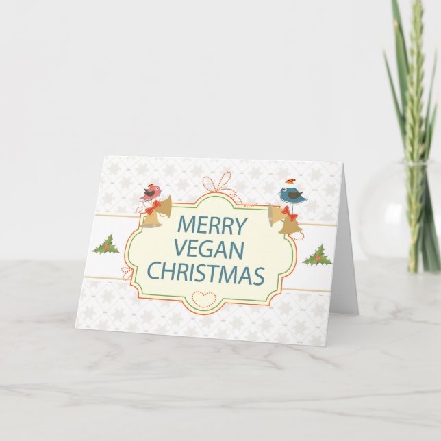 Vegan Christmas Holiday Card (Front)