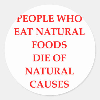 vegan classic round sticker