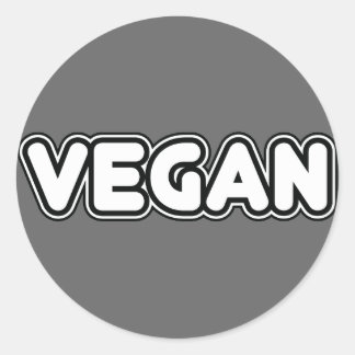 Vegan Classic Round Sticker
