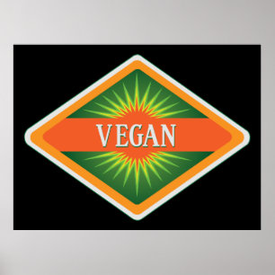 Vegan Colours Logo Poster
