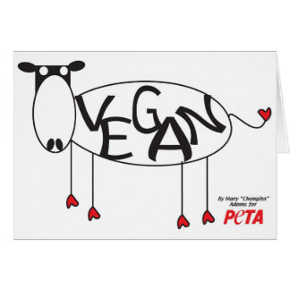 Vegan Cow Card