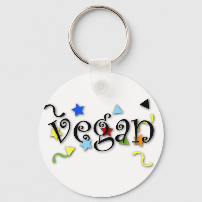 Vegan Curls Keychain (Front)