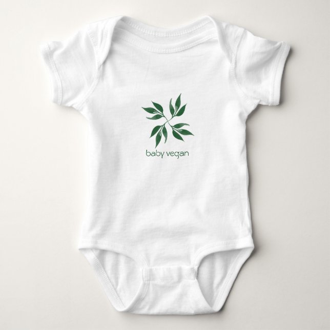 Vegan -  Customizable Baby Bodysuit (Front)