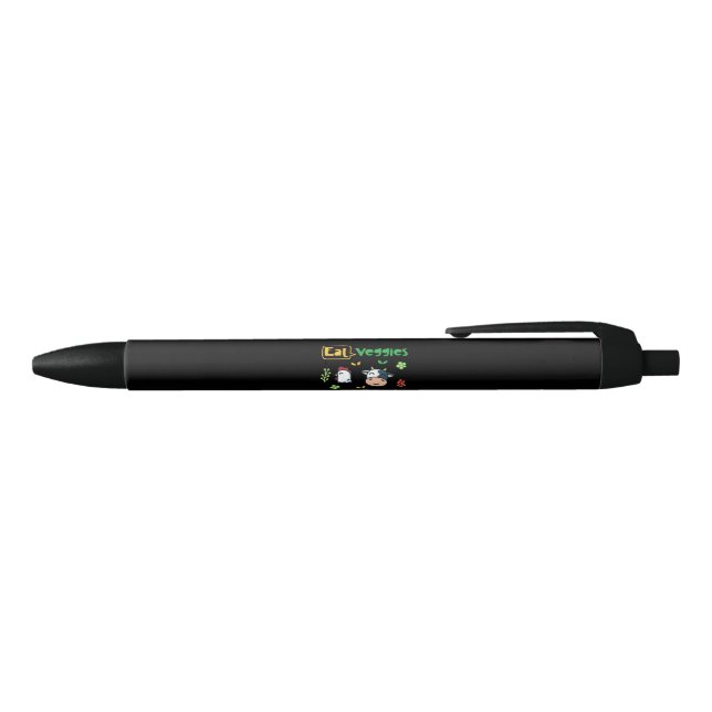 Vegan - Eat Veggies Vegan Black Ink Pen (Top)