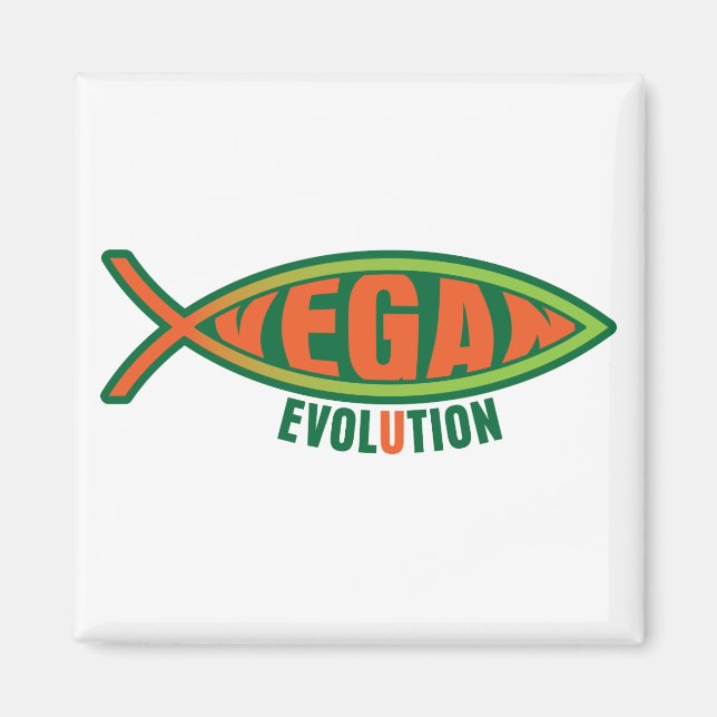 Vegan Evolution Magnet (Front)
