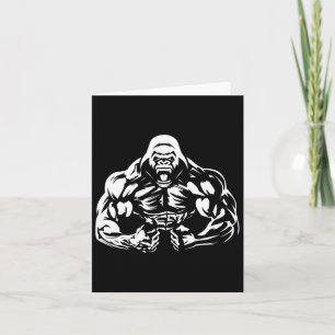 Vegan Fitness Gorilla Workout Apparel  Card