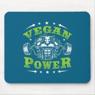 Vegan Fitness Workout I'm Vegan Wer  Mouse Pad