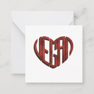 Vegan Flower Heart Card