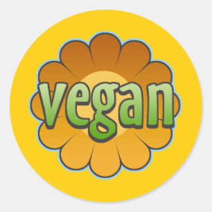 Vegan Flower Stickers