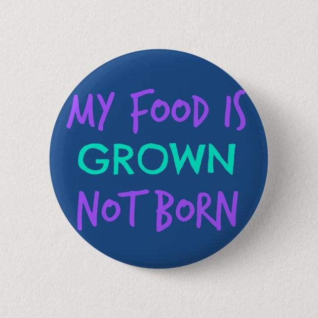 Vegan Food 2 Inch Round Button (Front)