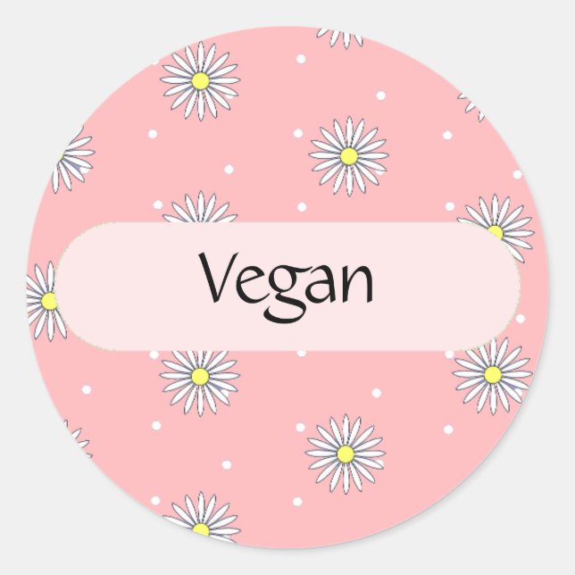 Vegan Food Label for Buffets and Picnics (Front)