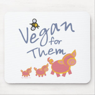 Vegan for Animals Mouse Pad