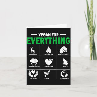Vegan for everything - vegan vegetarian card