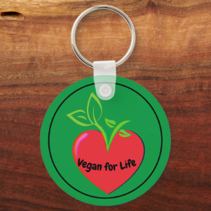 Vegan for Life key ring