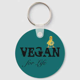 Vegan for Life Keychain