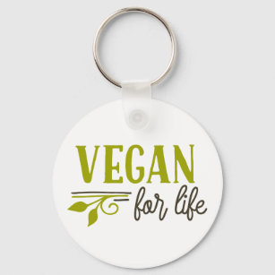 Vegan For Life Keychain