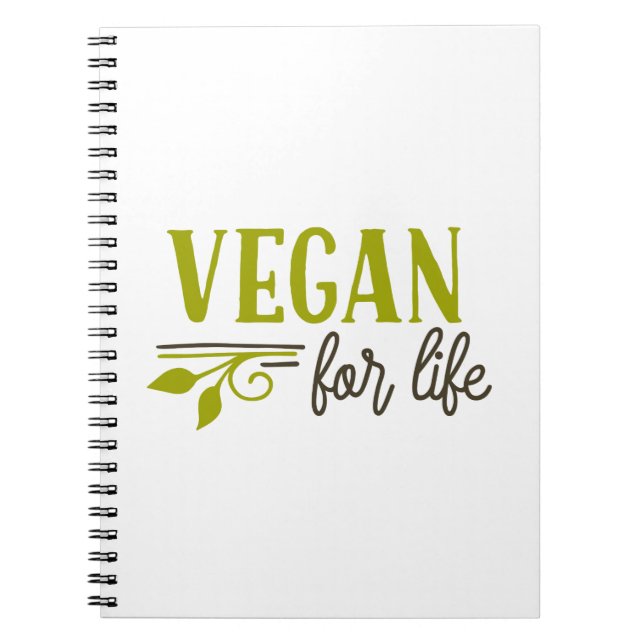 Vegan For Life Notebook (Front)