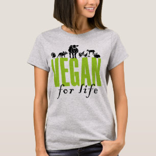 Vegan for Life! Women's T-shirt. T-Shirt
