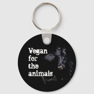 Vegan for the animals - Cow Keychain