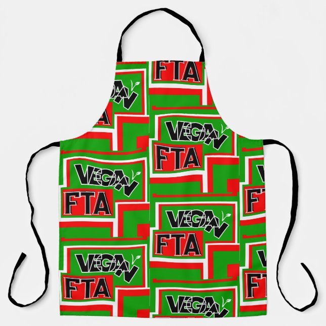 Vegan For The Animals (FTA)    Apron (Front)