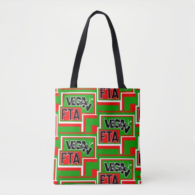 Vegan For The Animals (FTA)   Tote Bag (Front)