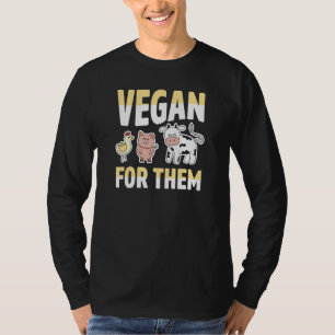 Vegan For Them Ethical Farm Animals Chicken Pig Co T-Shirt