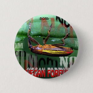 vegan forever 2 inch round button