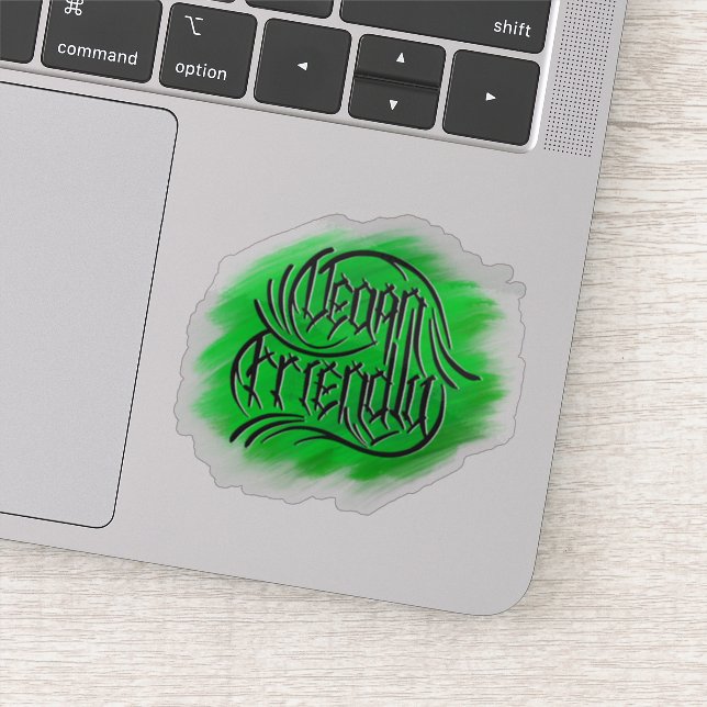 Vegan Friendly Lettering (Detail)